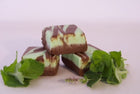 CHOCOLATE MINT SWIRL FUDGE.